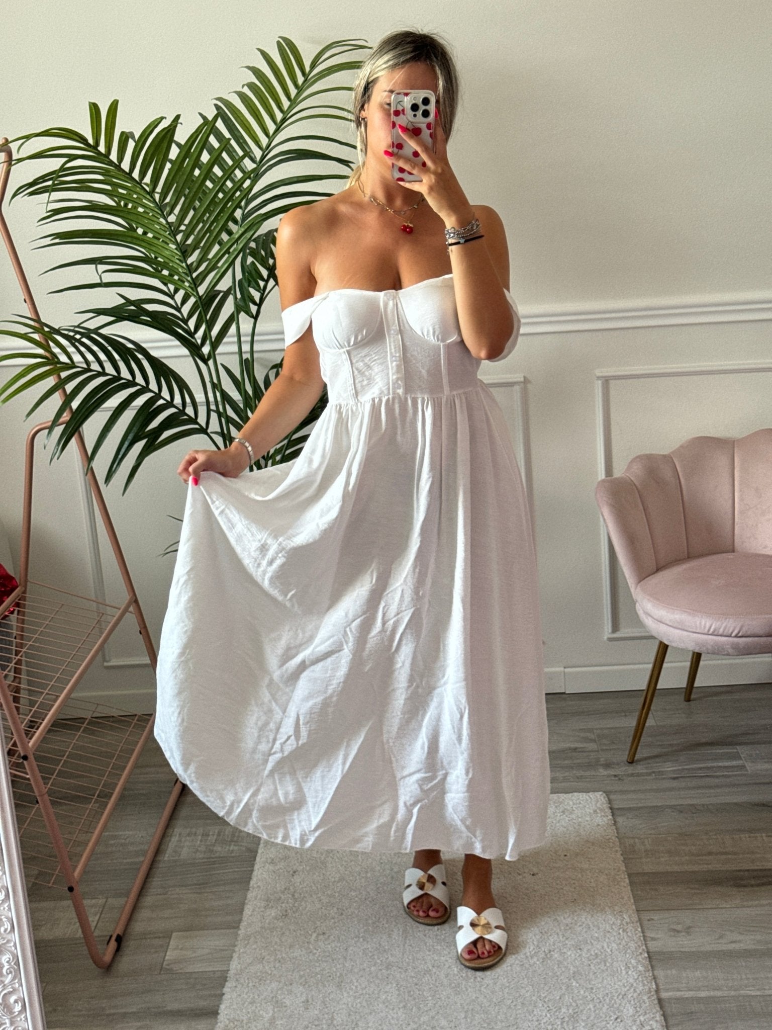 Vestito lungo effetto lino SOLEA - Follie by Alice