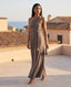 Vestito lungo in raso con nastri INFINITY - Follie by Alice