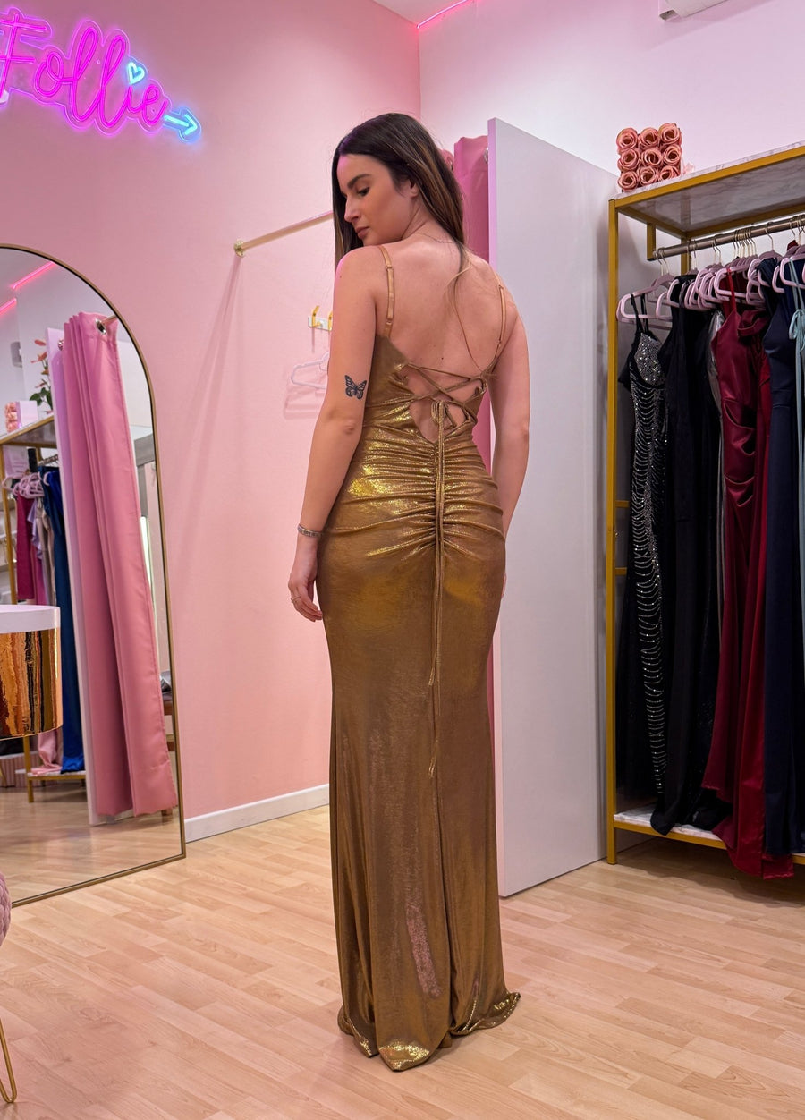 Vestito lungo metallizzato STARLIGHT – alternate