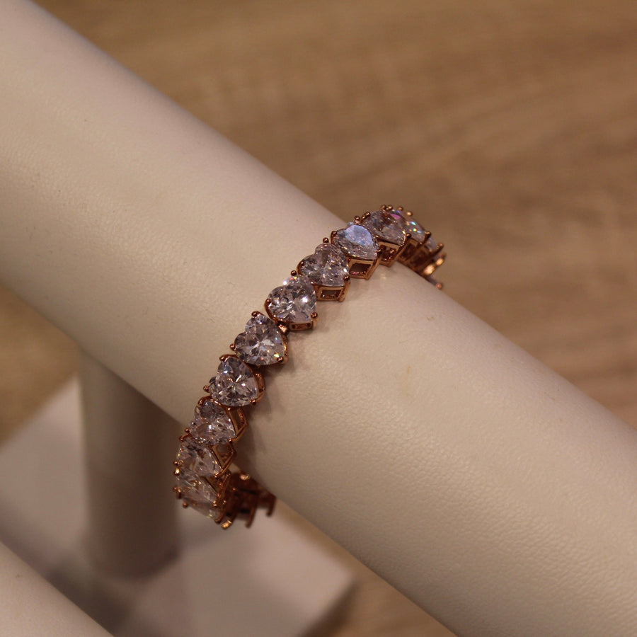 Braccialetto tennis oro rosa – alternate