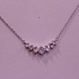 Collana argento con perline brillanti