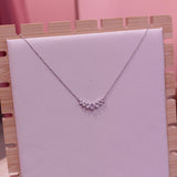 Collana argento con perline brillanti