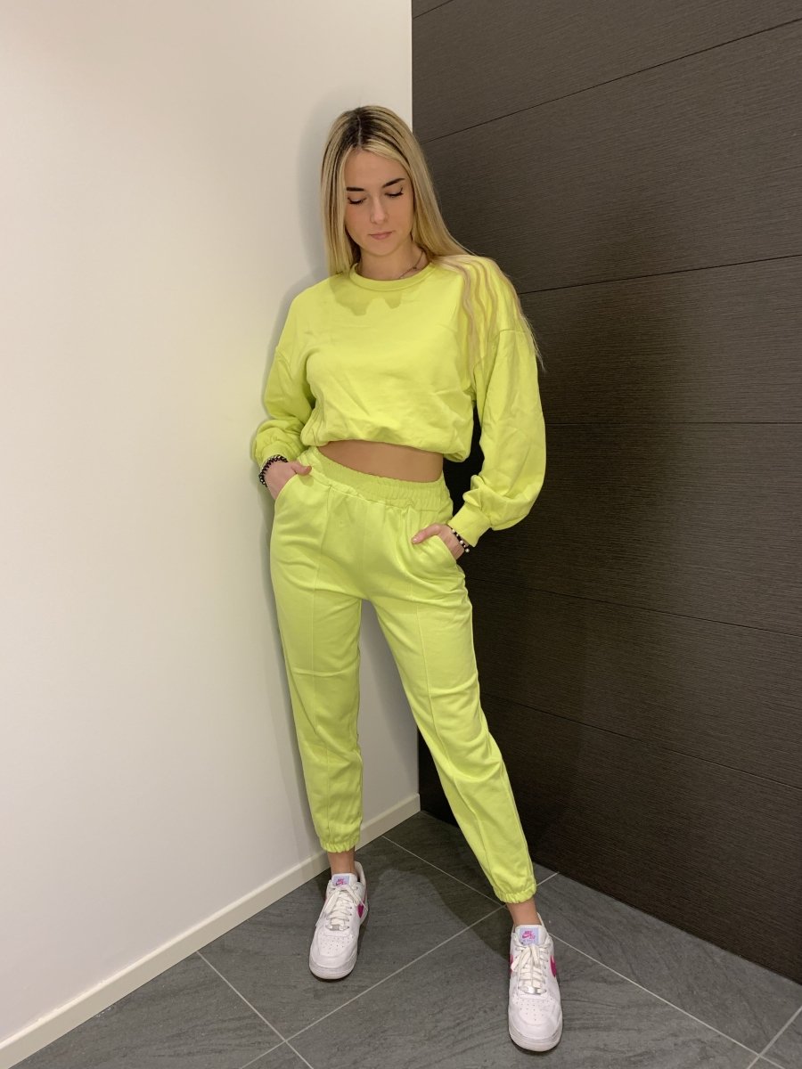 Felpa crop lime - Follie by Alice