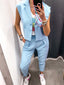 Gilet azzurro con taschino - Follie by Alice