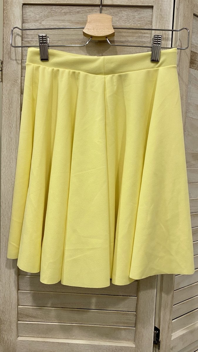 Gonna gialla elasticizzata