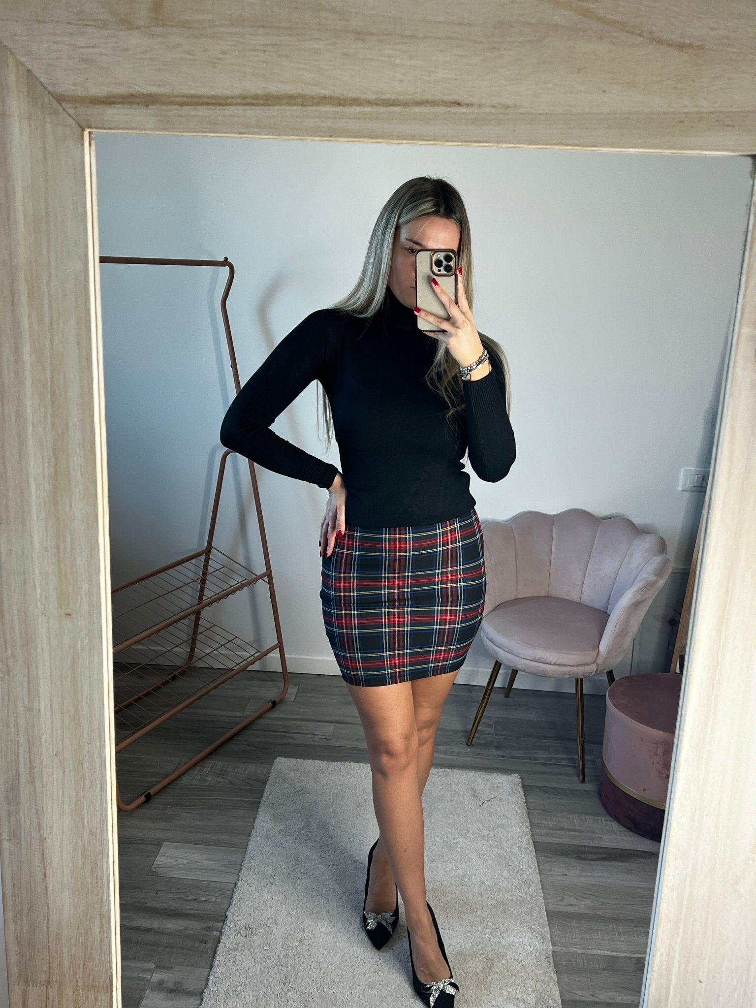 Gonna scozzese a tubino - Follie by Alice