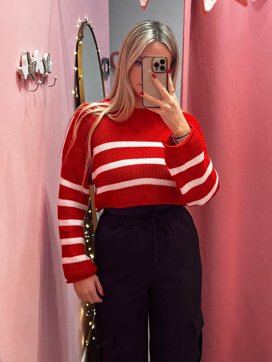 Maglioncino crop STRIPELET