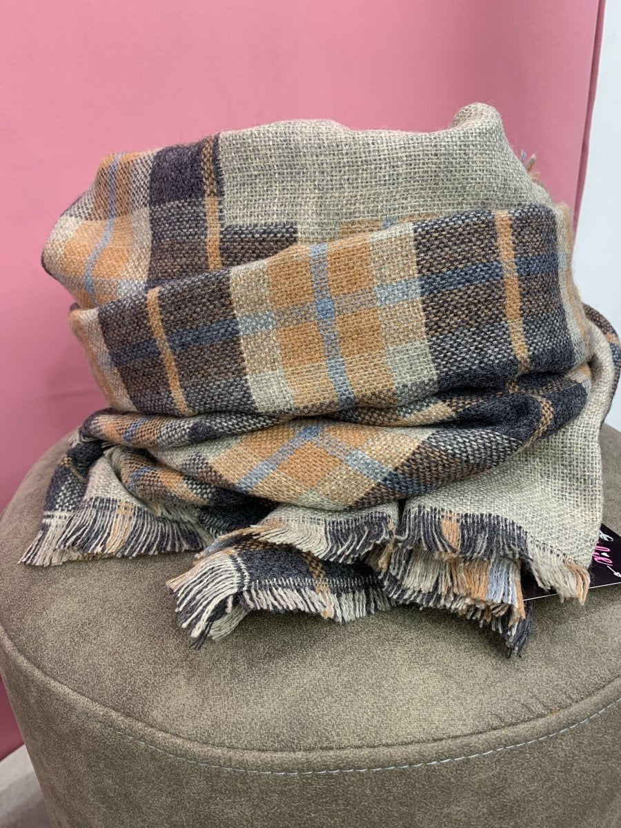 Sciarpa grigia a quadri - Follie by Alice