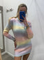 Vestito in maglia Rainbow tie - dye - Follie by Alice
