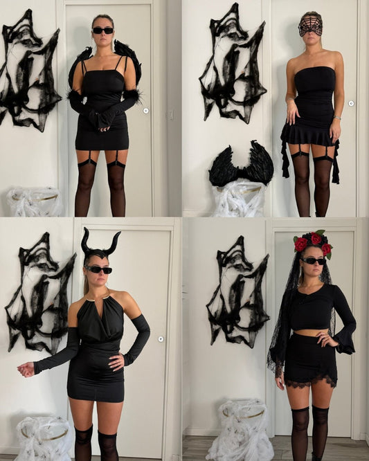 Halloween 2025: outfit neri, gothic-coquette e dark angel – la guida definitiva Follie by Alice - Follie by Alice
