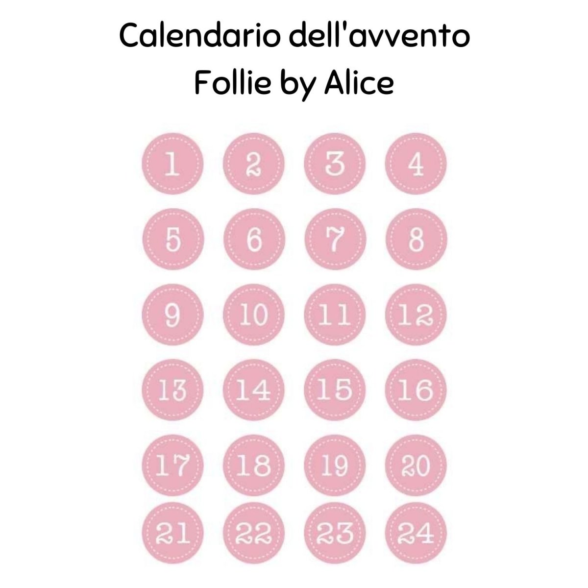 Calendario dell'Avvento - Sconto -30% e Promo 3x2 applicata nel carrello - Follie by Alice
