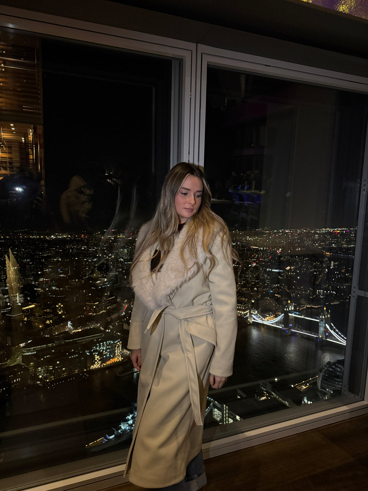 Cappotto con collo pelliccia NOTTING HILL