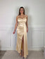Vestito lungo in raso SOFIA - Follie by Alice