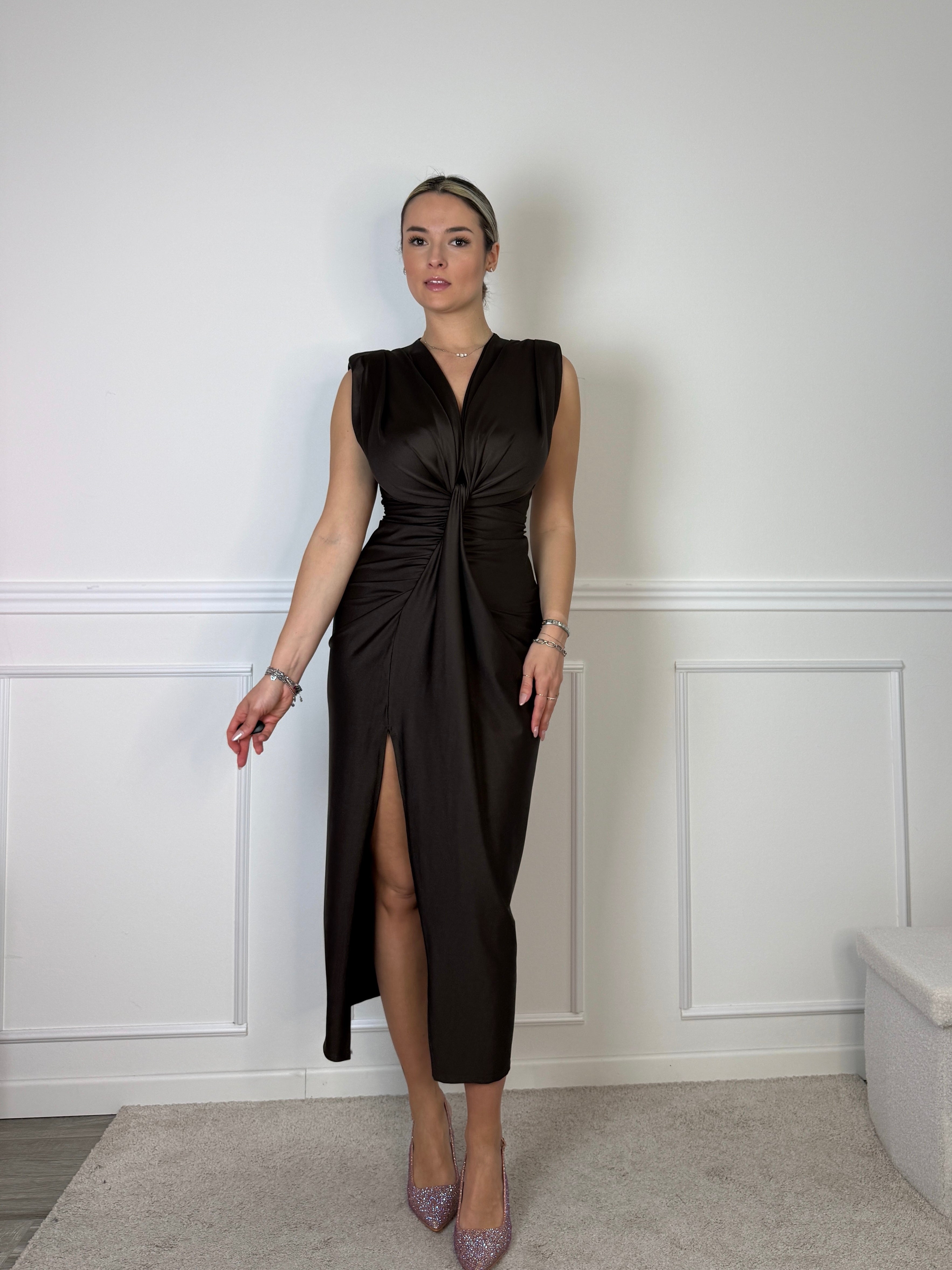Vestito lungo con scollo a V MANIA - Follie by Alice Immagine secondaria del prodotto