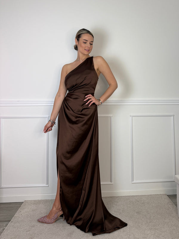 Vestito lungo monospalla GLAMOUR