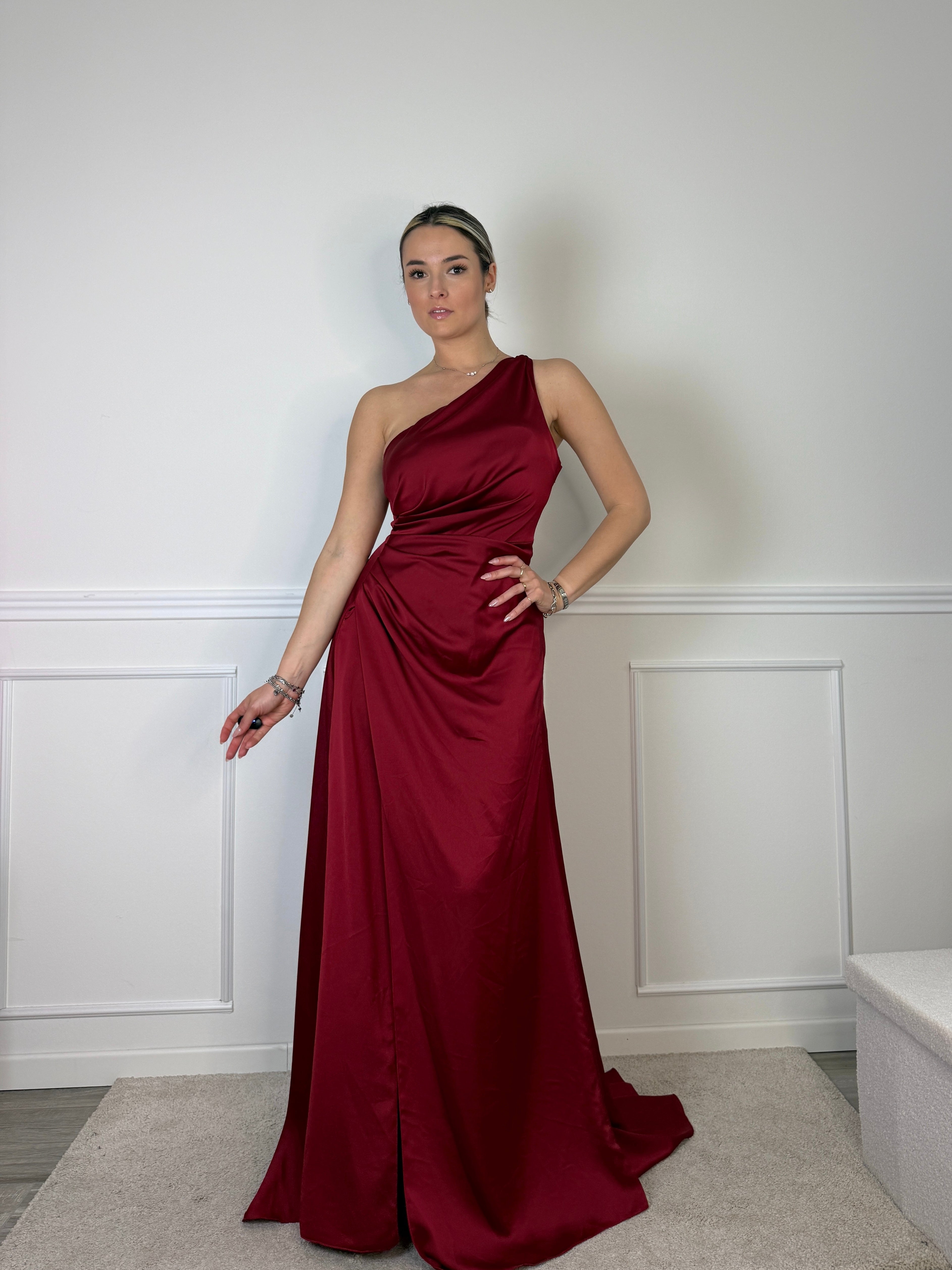 Vestito lungo monospalla GLAMOUR