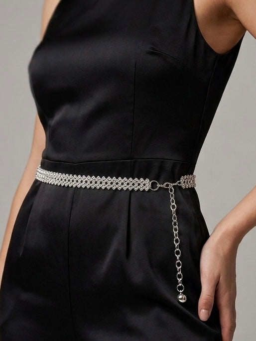 Cintura con strass gioiello