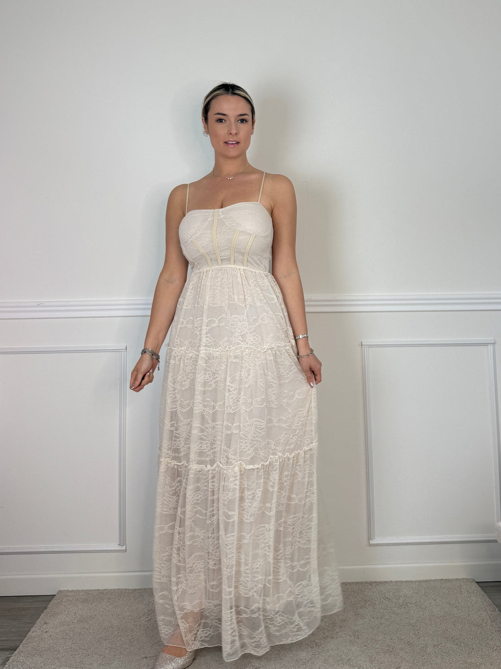 Vestito lungo in pizzo GRACE