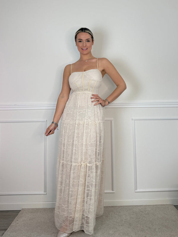 Vestito lungo in pizzo GRACE
