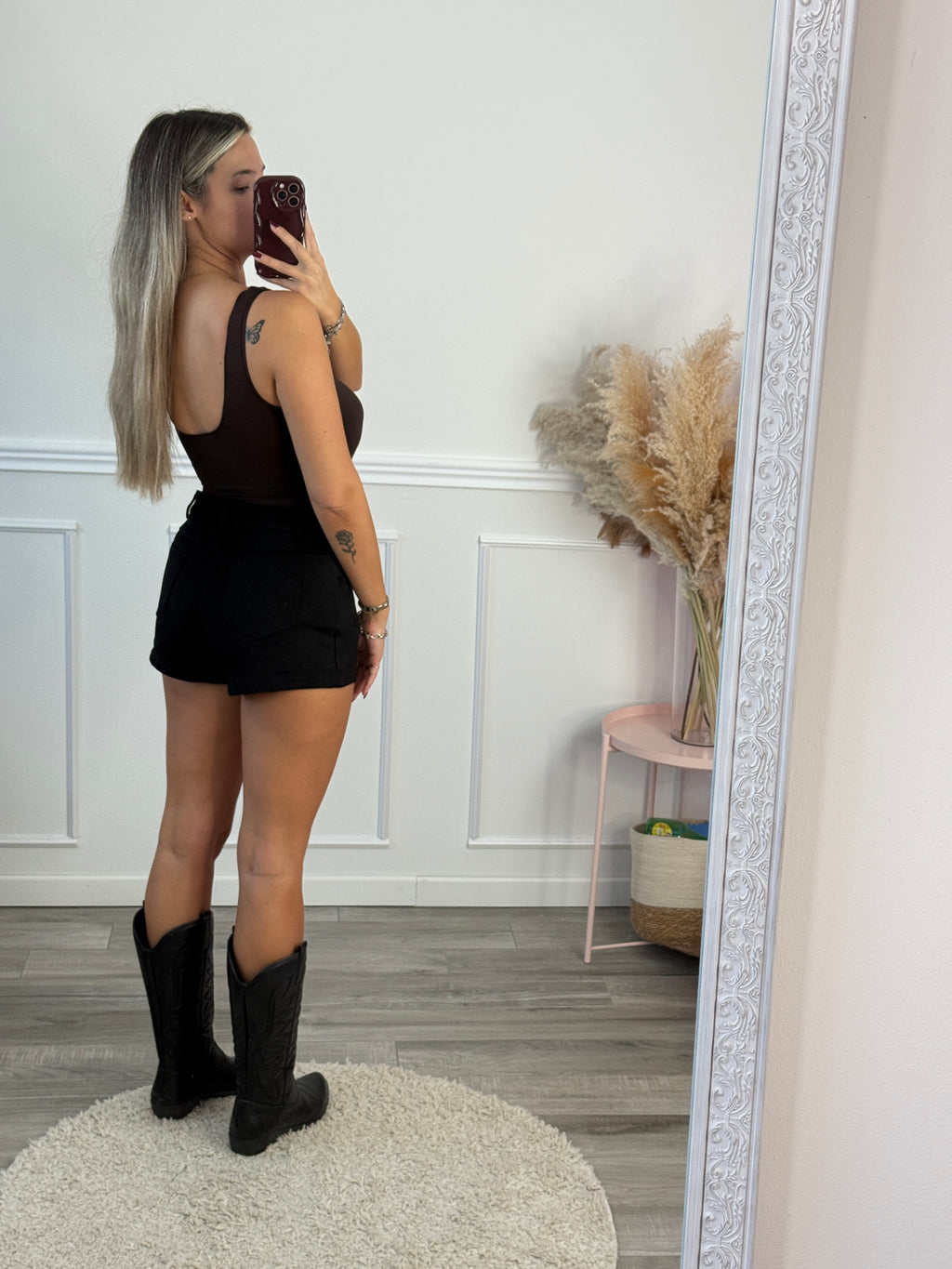 Pantaloncini shorts in suede