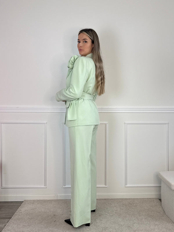 Giacca blazer con spilla a rosa COUTURE