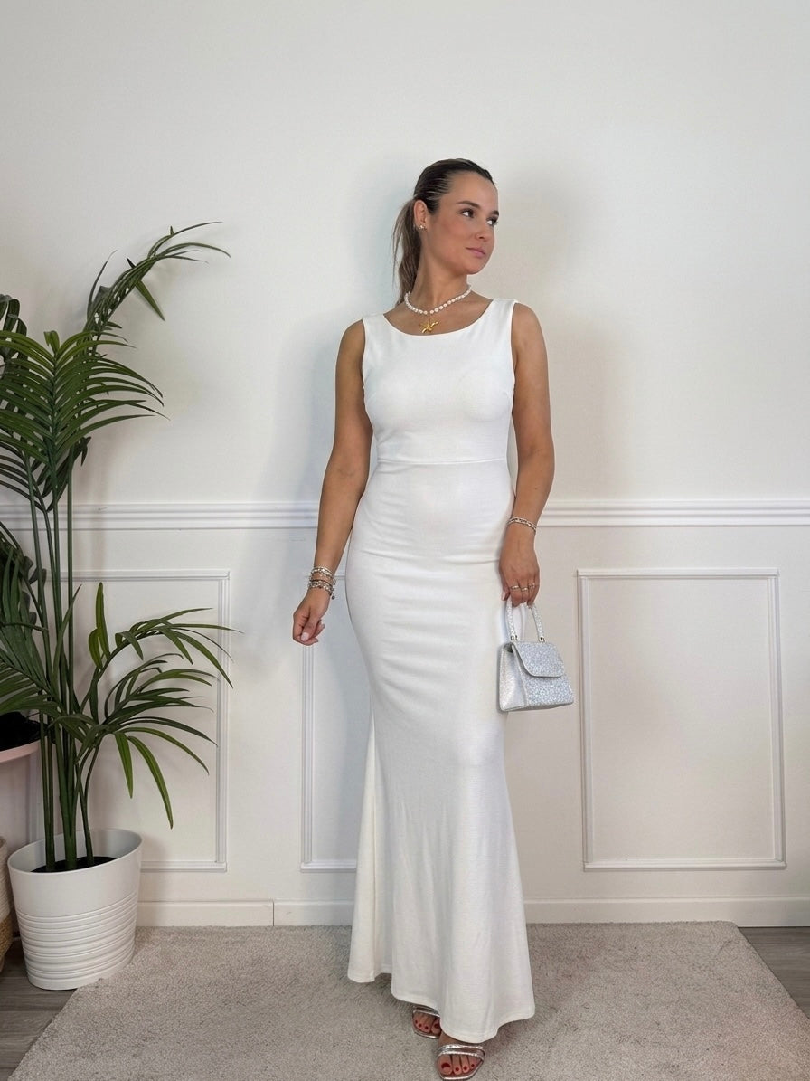 Vestito lungo con ruches FIOCCO - Follie by Alice Immagine secondaria del prodotto