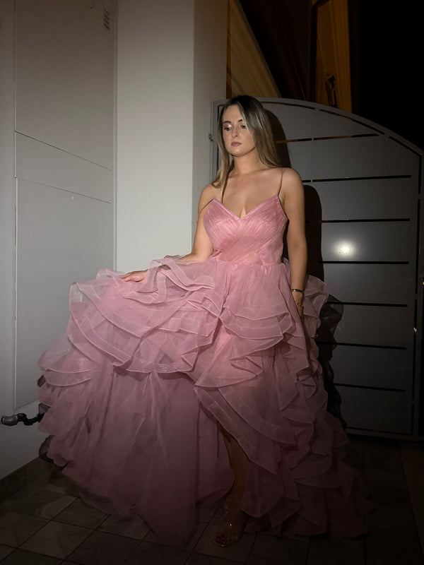 Abito lungo in tulle BLUSH - Follie by Alice