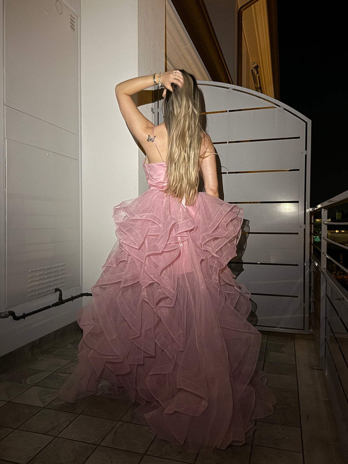 Abito lungo in tulle BLUSH - Follie by Alice