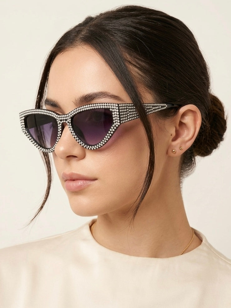 Occhiali da sole con strass