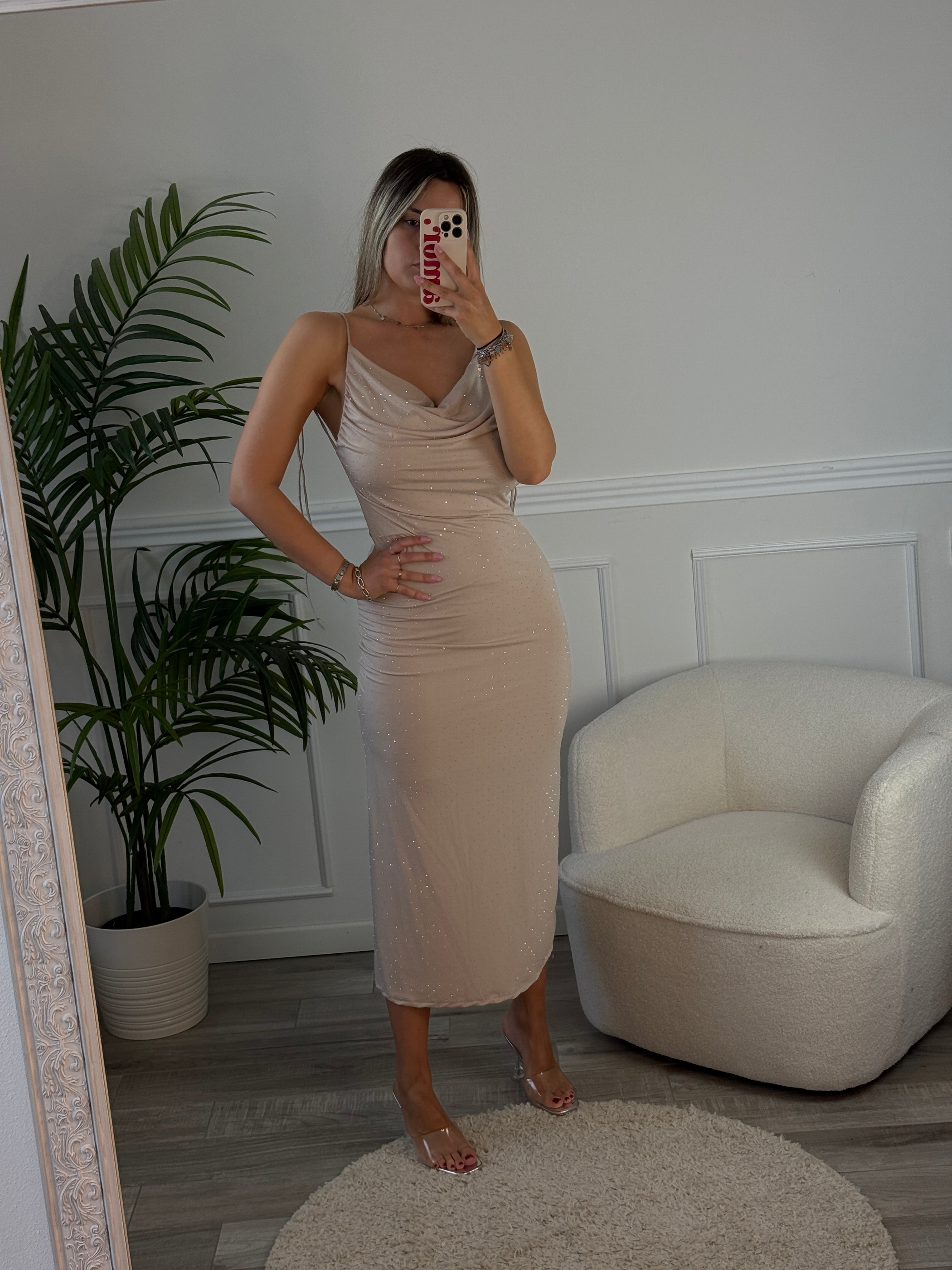 Tubino lungo con strass STELLAR