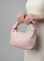 Borsa a mano effetto intrecciato