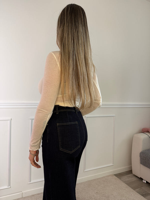Maglia cashmere girocollo