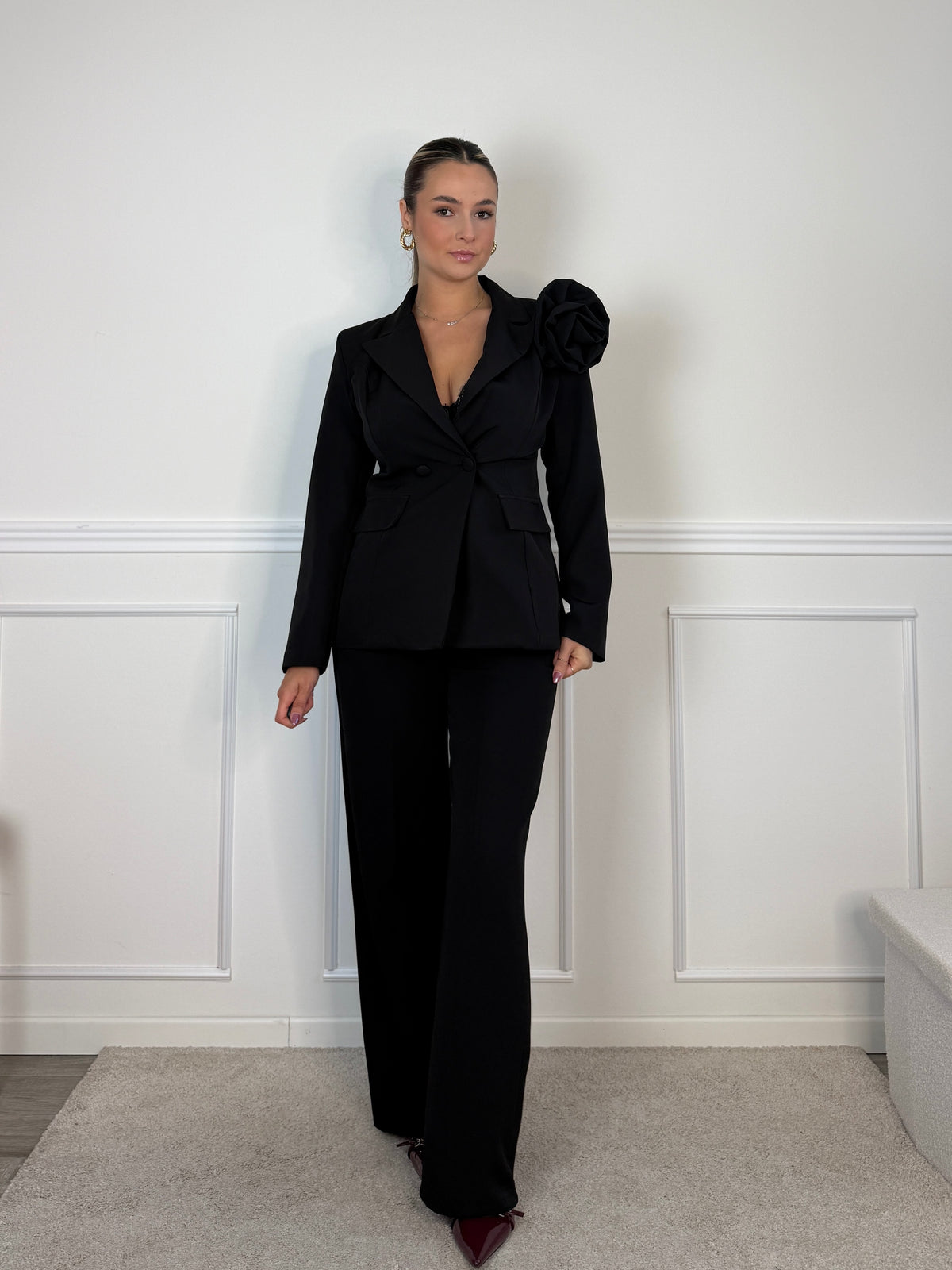 Pantaloni da completo a palazzo COUTURE