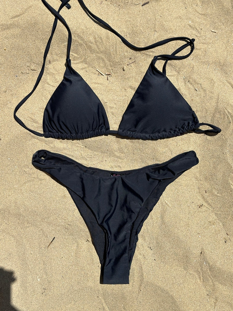 Bikini Slip nero satin – alternate