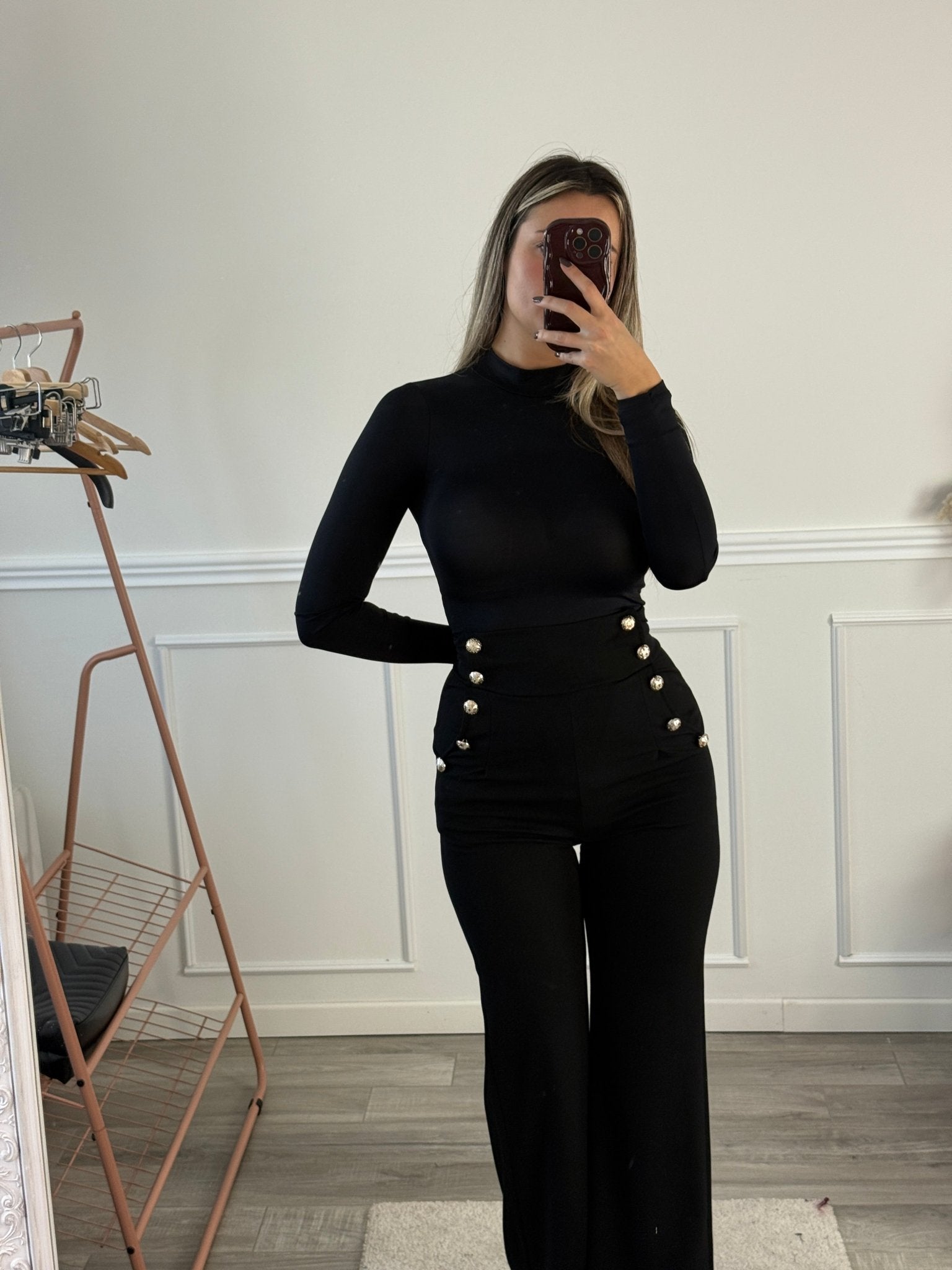 Body a maniche lunghe in satin - Follie by Alice