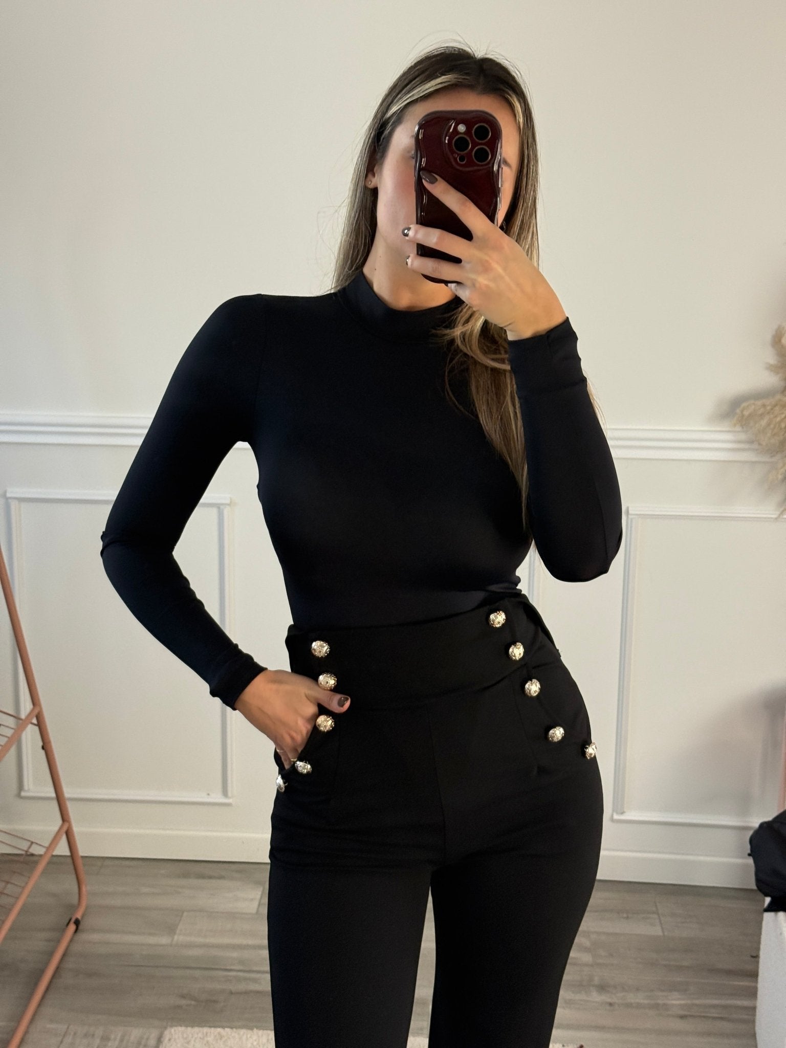 Body a maniche lunghe in satin - Follie by Alice