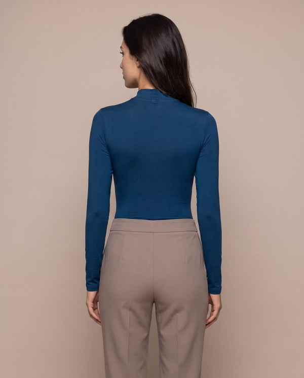 Body a maniche lunghe in satin - Follie by Alice