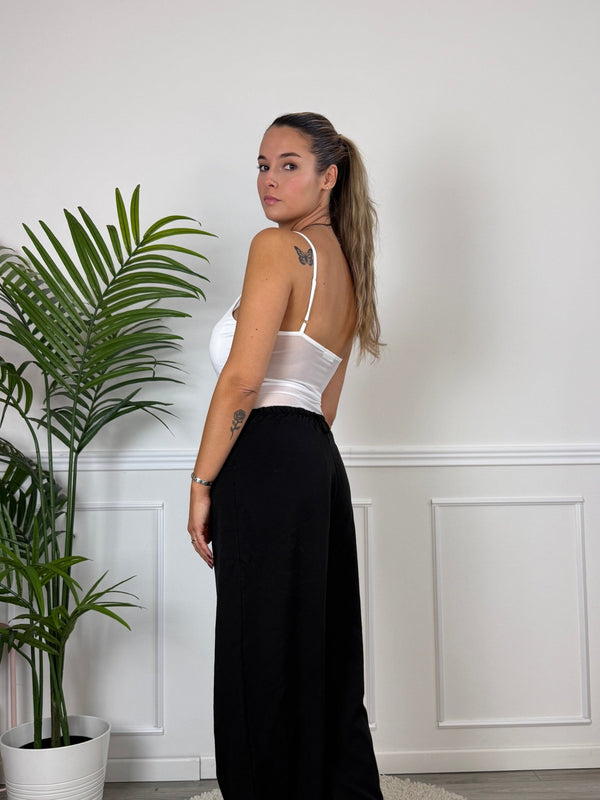 Body a V con pannelli in rete LINEA - Follie by Alice
