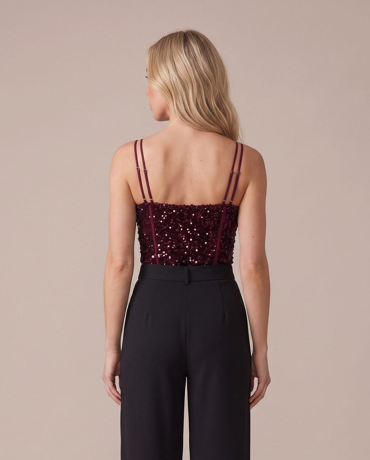 Body bustier in velluto con paillettes SCINTILLA - Follie by Alice Immagine principale del prodotto