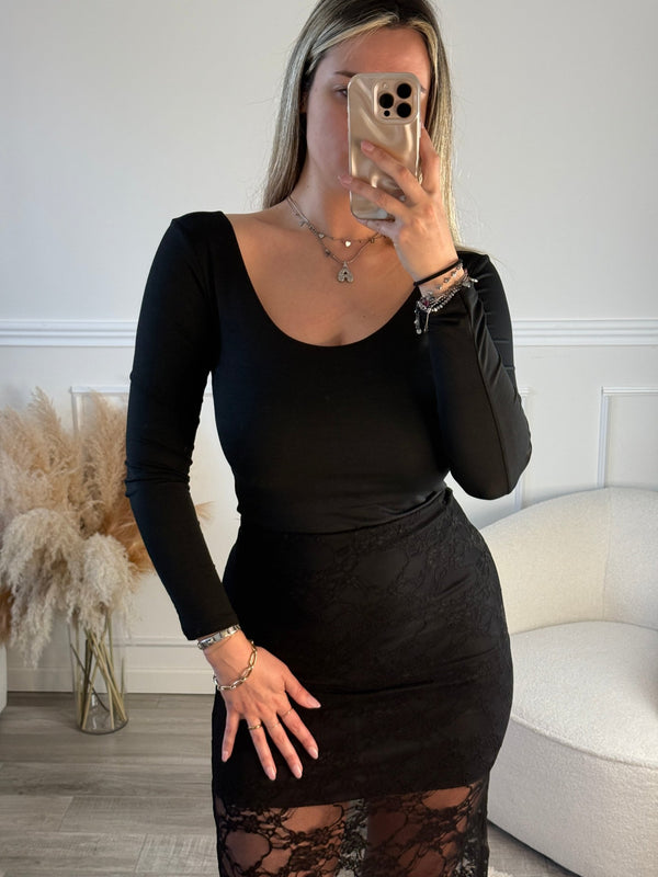 Body girocollo a maniche lunghe - Follie by Alice