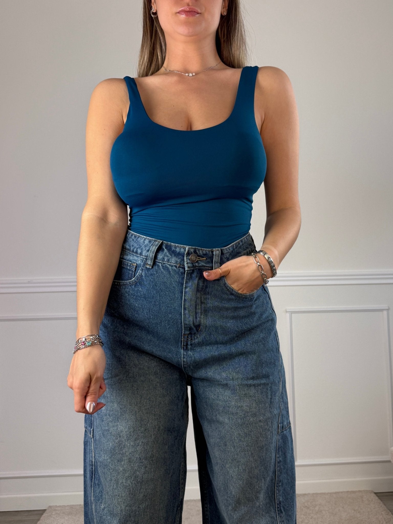 Body girocollo smanicato LENA - Follie by Alice