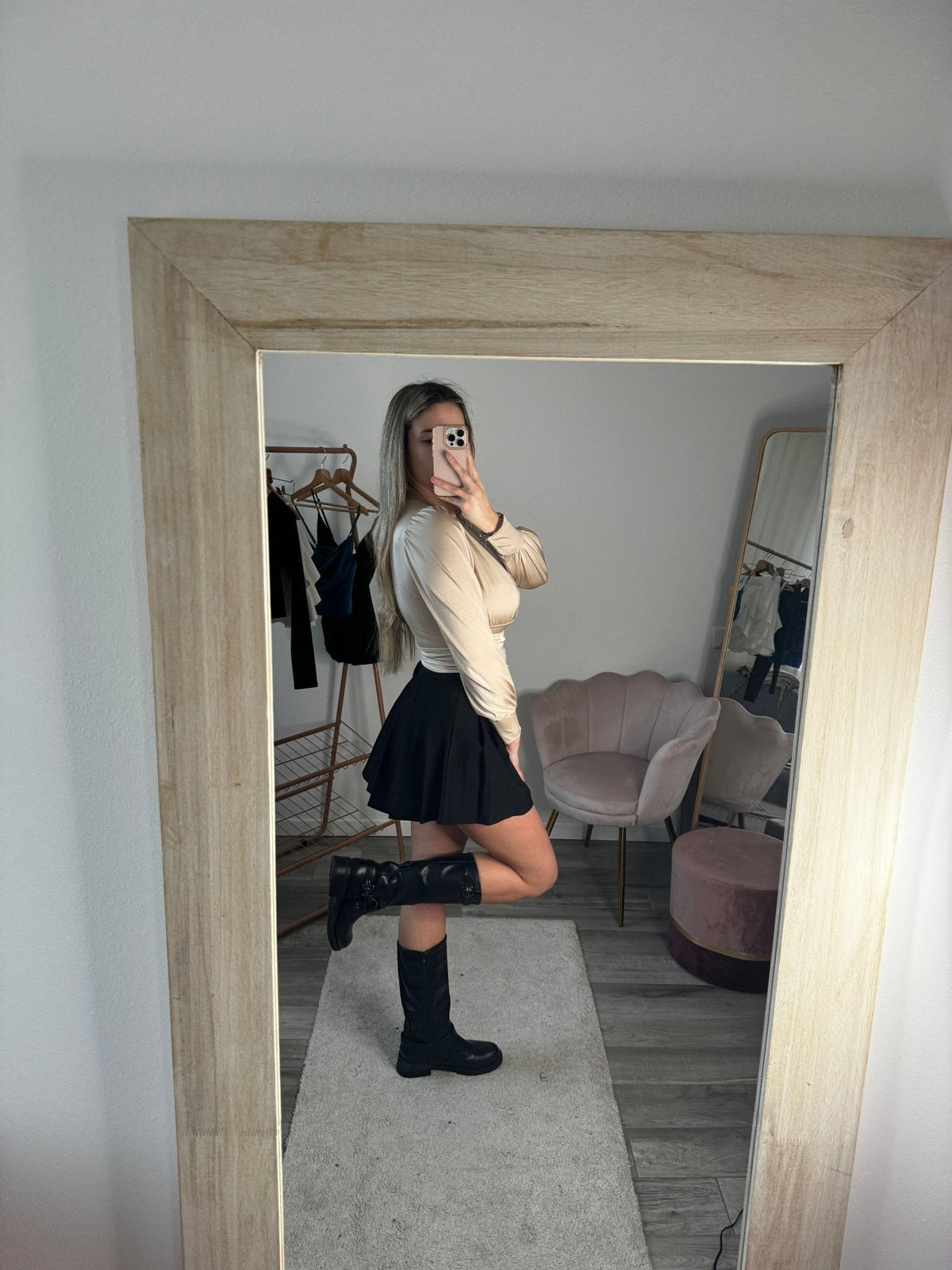 Body in raso satin a maniche lunghe - Follie by Alice