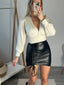 Body in raso satin a maniche lunghe - Follie by Alice