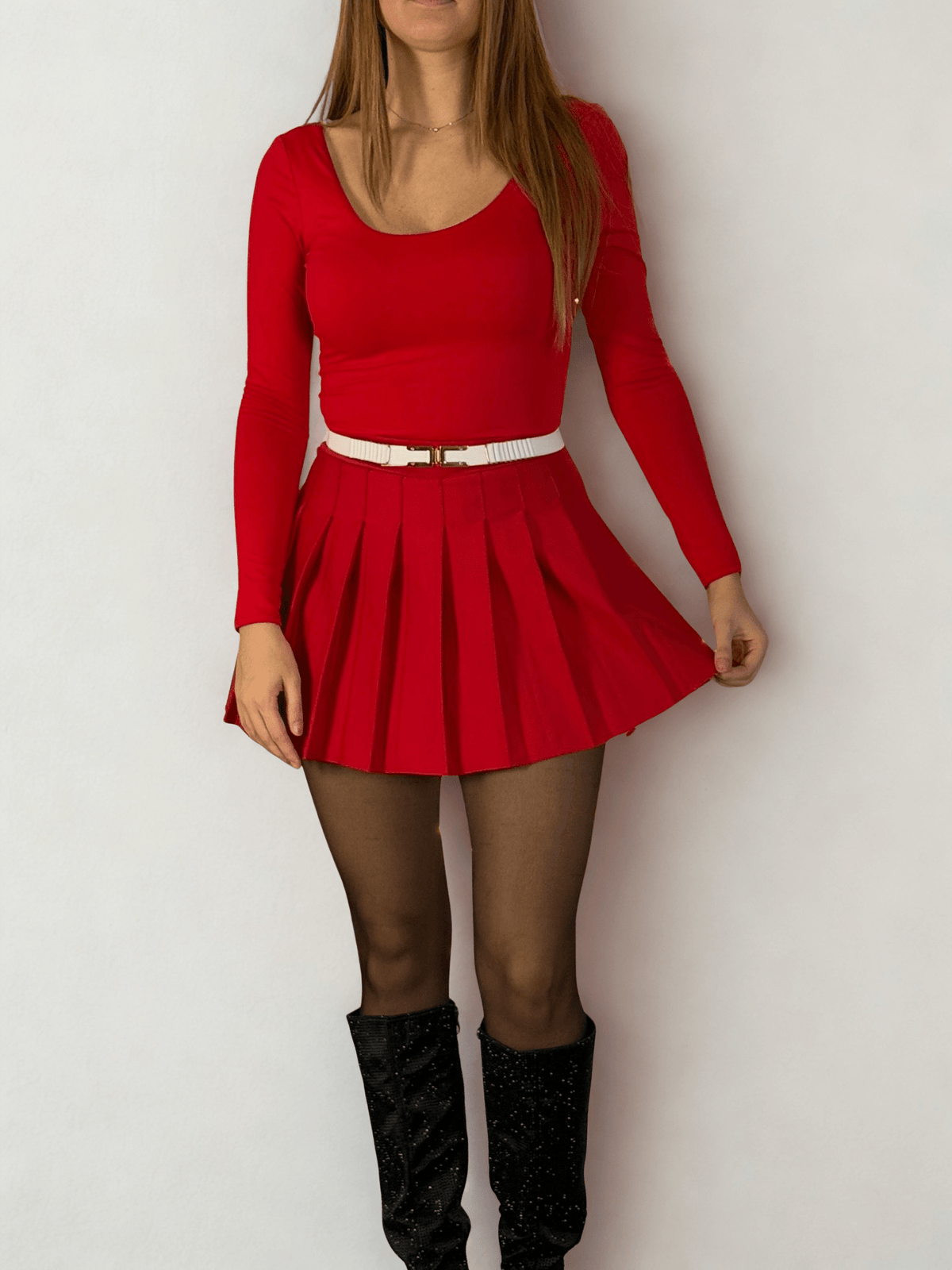 Body satin a maniche lunghe LUMIA - Follie by Alice Immagine principale del prodotto