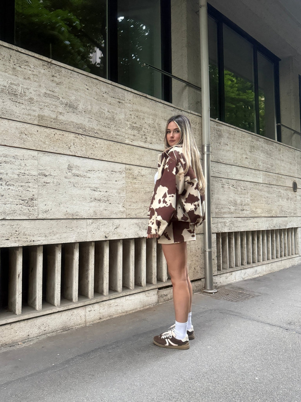 Bomber Cow Print oversize - Follie by Alice