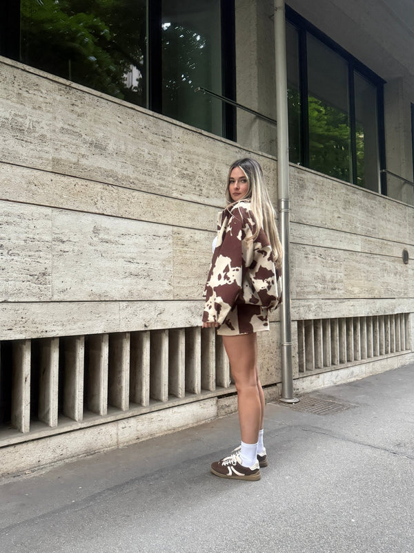 Bomber Cow Print oversize - Follie by Alice