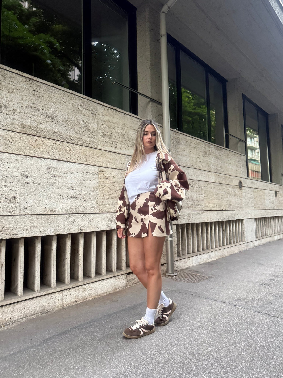 Bomber Cow Print oversize - Follie by Alice