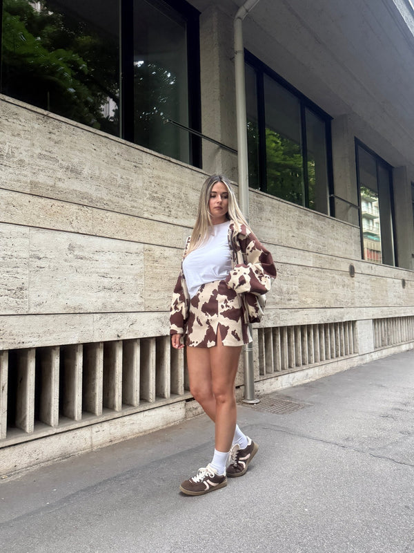 Bomber Cow Print oversize - Follie by Alice