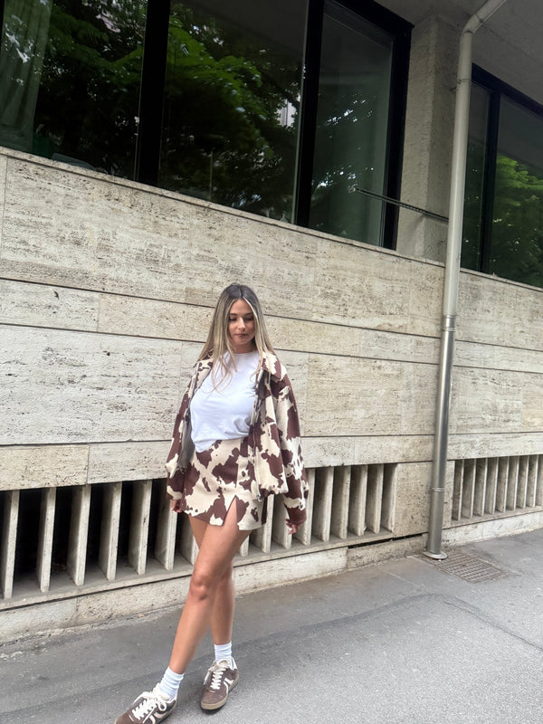 Bomber Cow Print oversize - Follie by Alice