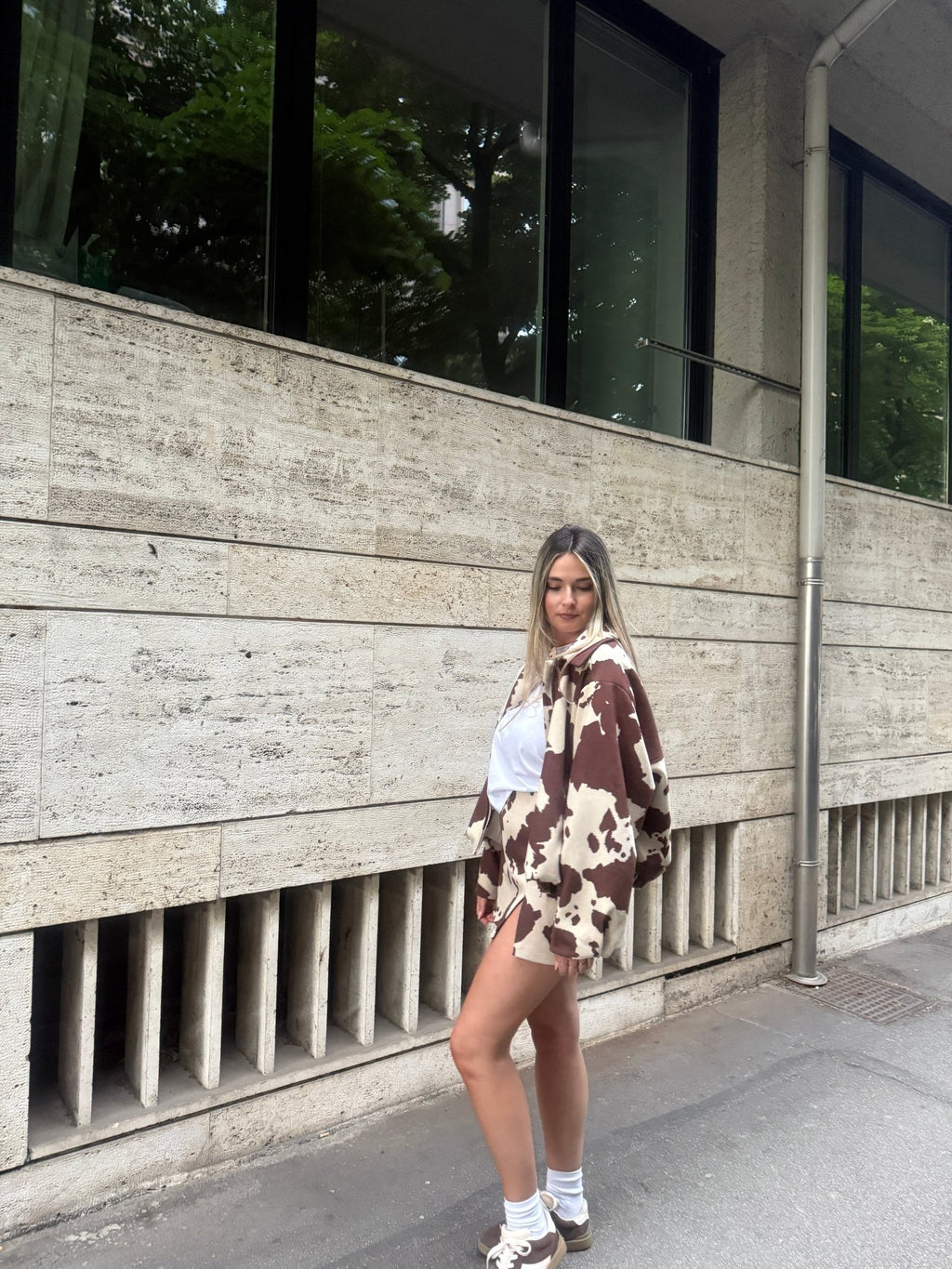 Bomber Cow Print oversize - Follie by Alice